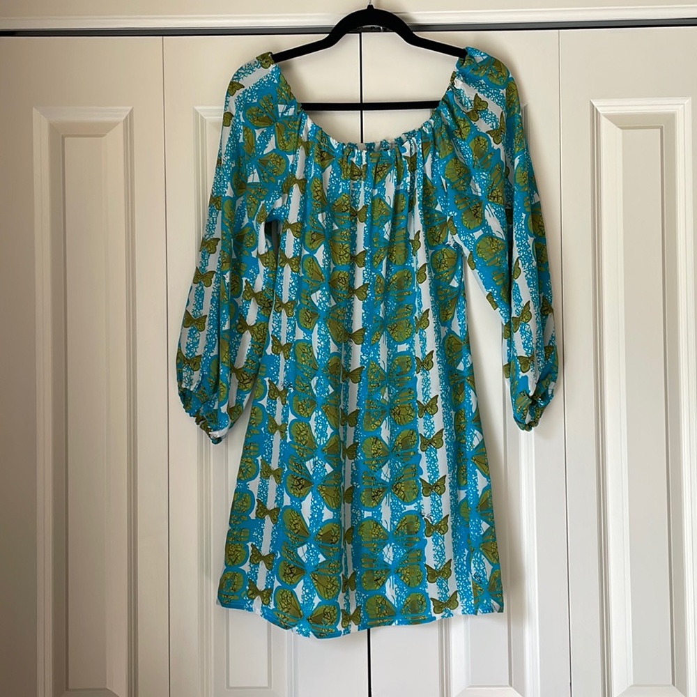 Dress, Key Leaf, silk size M